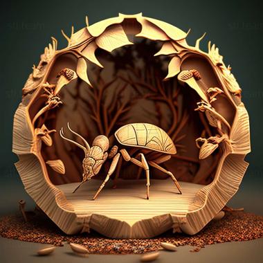 3D model Pheidole camptostela (STL)